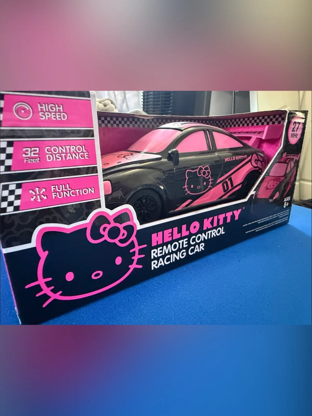 Hello Kitty Black and Pink Remote Control Racing Car